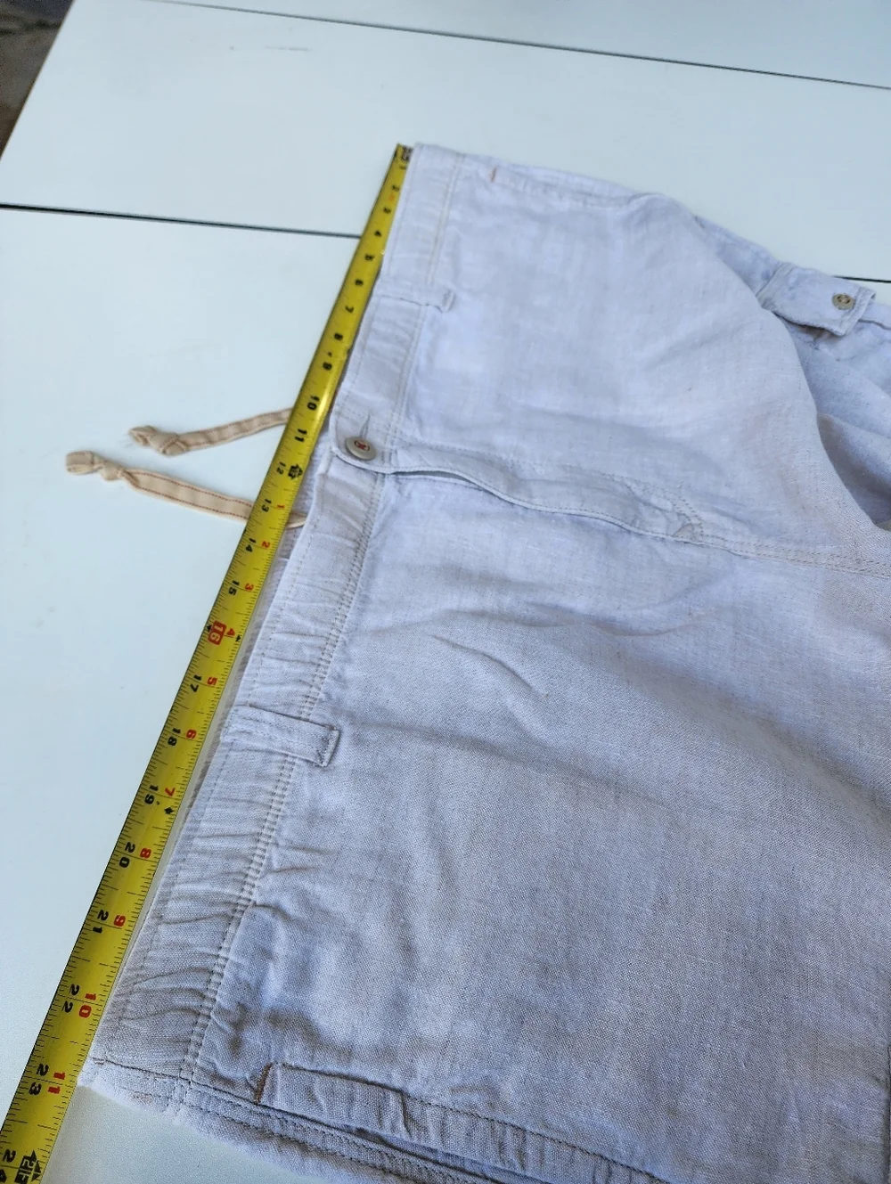 Tommy Bahama Relax Cargo Pants Mens Beige Cream Lightweight 100% Linen XL